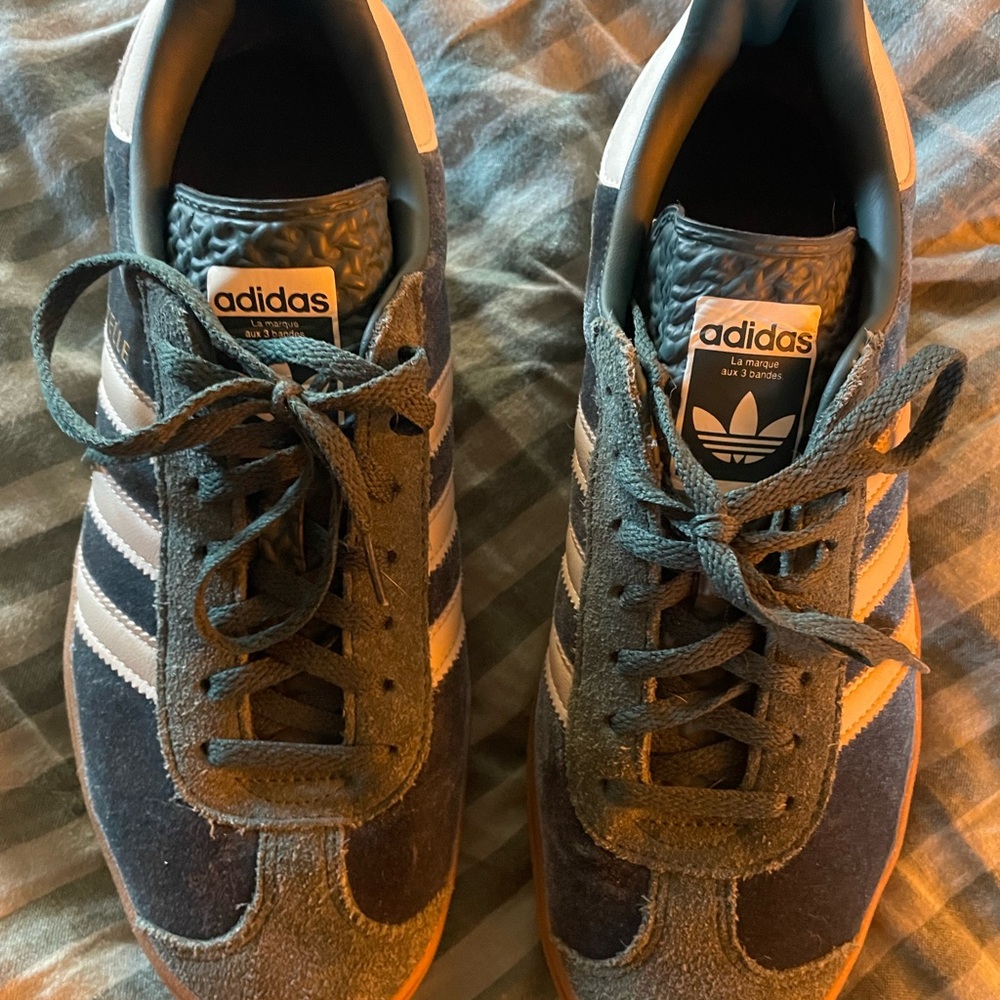 ADIDAS GAZELLE platform Green Suede & velvet Sneakers 9.5